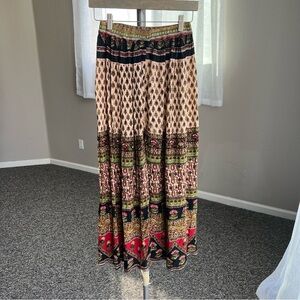 Boho Hippie Palazzo Pants - Multicolor